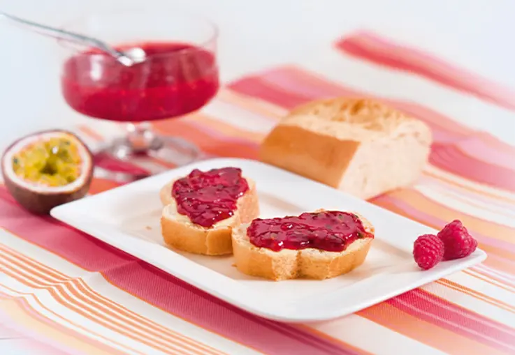 Himbeer-Maracuja-Konfitüre mit Balsamicoessig (Rezept)