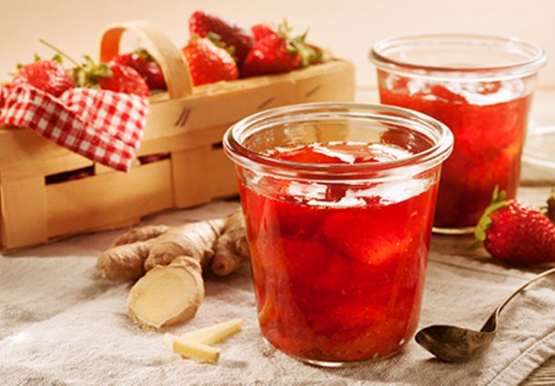 Erdbeer-Ingwer-Konfitüre (Rezept)