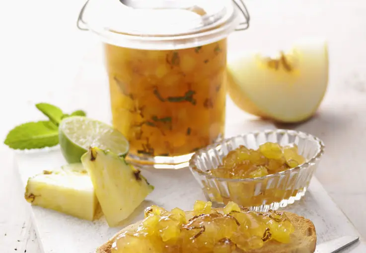 leichte Ananas-Melonen-Konfitüre (Rezept)