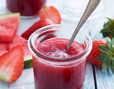 Erdbeer-Wassermelonen-Konfitüre