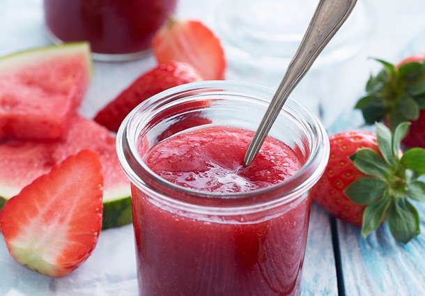 Erdbeer-Wassermelonen-Konfitüre (Rezept)
