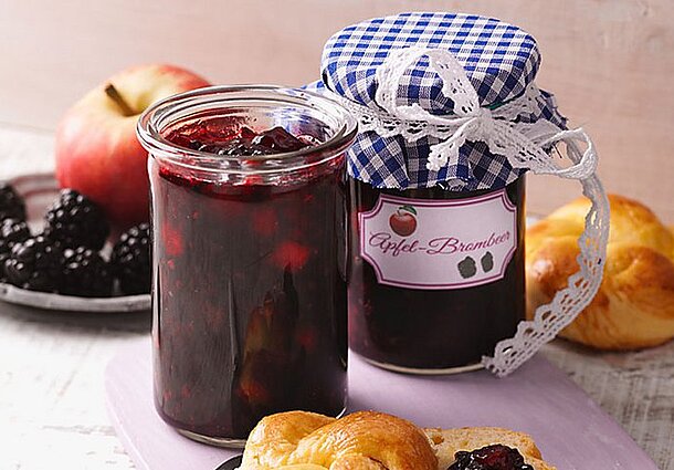 Apfel-Brombeer-Konfitüre (Rezept)