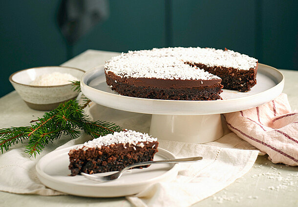 Mudcake mit Kaffeetopping