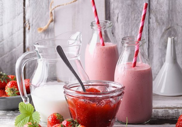 Schneller Erdbeer-Margarita-Shake (Rezept)