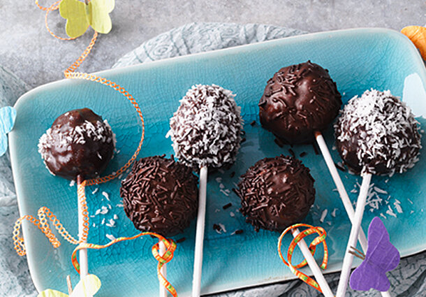 Schokoladen-Cake Pops (Rezept) 