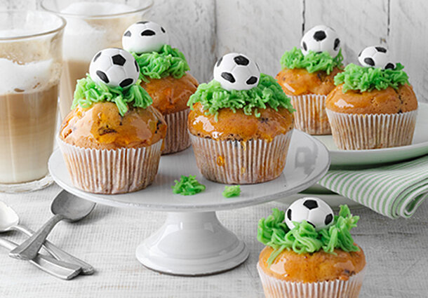 Fußball-Muffins (Rezept)