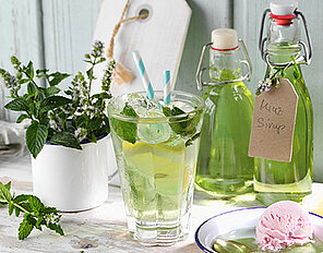 Minz-Zitronen-Sirup