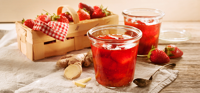 Rezept für Erdbeer-Ingwer-Konfitüre | SweetFamily