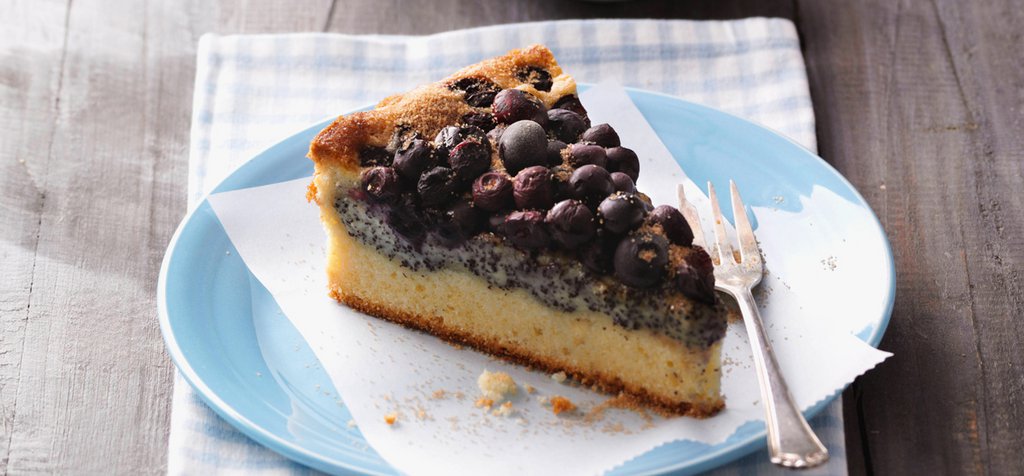 Rezept für Heidelbeer-Mohnkuchen | SweetFamily