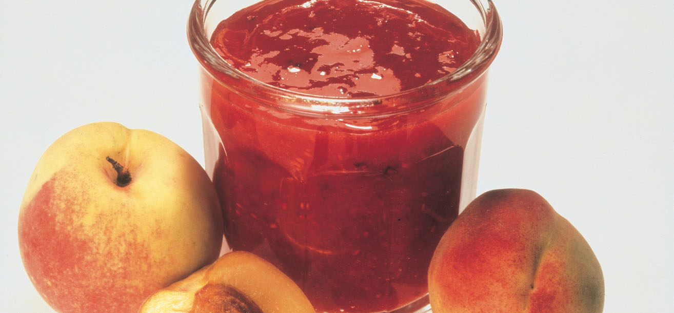 Pfirsich-Himbeer-Konfitüre - SweetFamily von Nordzucker